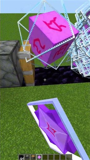 Minecraft Crystal Rocket 🚀 #minecraft #shorts