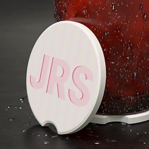 Custom Monogram Car Coaster Personalized Retro Striped Cup Holder Preppy Teen Girl Mom Birthday Gift for New Driver Name New Car Accessory - Etsy