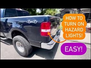 How To Turn On Hazard Lights ￼, Ford F150