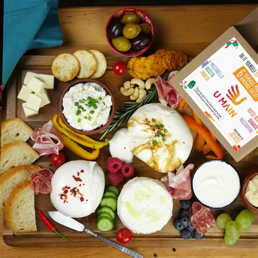 DIY KIT 6 Cheesemaking: Make Mozzarella, Burrata and 4 Other Cheeses (10 Batches) U MAIN | Gourmet Experience Gifts for Foodie | Fun Cooking - Etsy