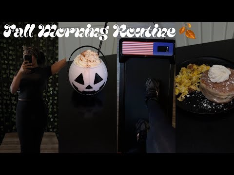Fall Diaries | Ep.03 Cozy Fall Morning Routine 🍂 Pumpkin Coffee, Self-Care & Mini Workout Vibes