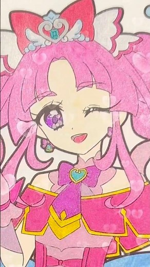 【プリキュア】ママの秘密💗大人のキラキラぬりえ✨キュアミスティック｜Precure Glitter Pen Coloring