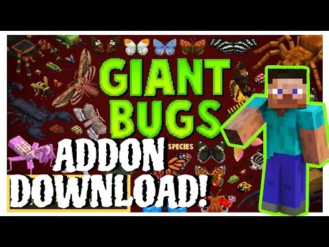 Minecraft GIANT BUGS Addon FREE! 🐜 Huge Spiders, Ants & Beetles Safe Download