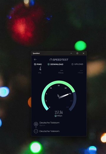 Telekom Glasfaser 150 Test #glasfaser #telekom #speedtest #fiberinternet