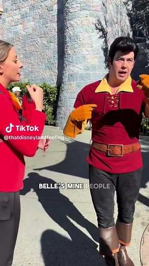 Character Interactions at Disneyland Featuring Gaston