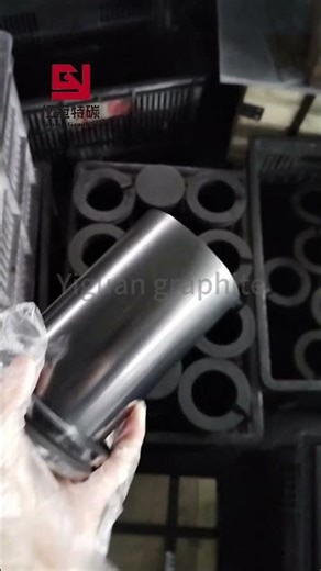 Polished graphite crucible.#Graphiteproducts #Goldsmelting