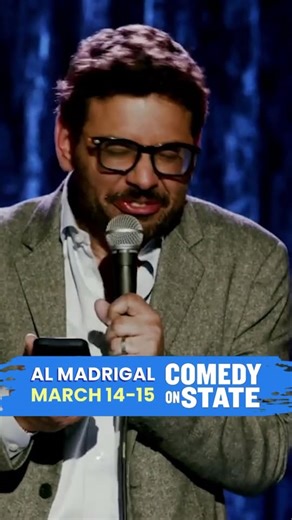 MADISON, from The Daily Show and Lopez vs Lopez, Al Madrigal is back at Comedy on State. March 14-15. www.almadrigal.com | Al Madrigal