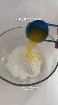 Easy lemon slice #easyrecipeforbeginners #easybaking