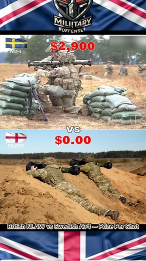 British NLAW vs Swedish AT4 — Price Per Shot | military defense
