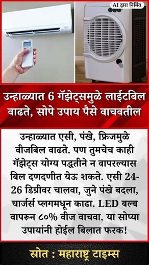 उन्हाळ्यात 6 गॅझेट्समुळे लाईटबिल वाढते, सोपे उपाय पैसे वाचवतील