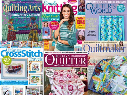 20 Quilting, Knitting & Cross Stitch Magazines Bundle 2026 February PDF Digital Download - Etsy