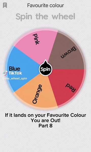 Part 8 #spinthewheel #color #colour #favorite