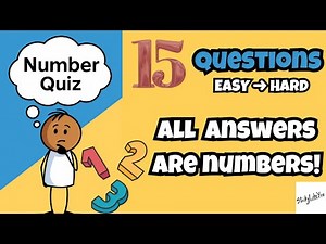 #7 15 Number Questions Part1 – Can You Get Them All Right? 🔢 (Easy to Hard) #funny #quiz #anime #fun