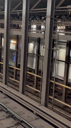 Woodlawn bound 4 train passing 33rd Street + Brooklyn Bridge bound 6 train pulling in