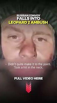 Ukrainian Leopard Ambushes Russian Convoy