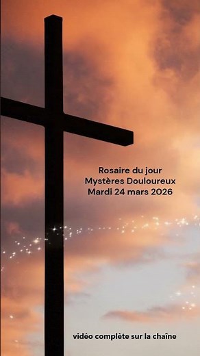 Saint Rosaire du Mardi 24 mars 2026 | Mystères Douloureux | Prière quotidienne