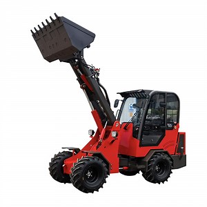 [Hot Item] 2 Ton New Design Front End Compact Wheel Articulated Telescopic Mini Loader Construction Machine Hydrostatic Transmission Farm Tractor Small Loader