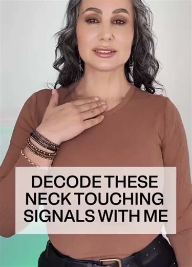 Decode these neck touching signals with me #bodylanguage #decode #facereading #communicationskills #nonverbalcommunication