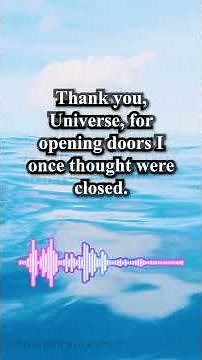 Thank You Universe Affirmations Morning | Positive Morning Affirmations | Powerful Affirmations