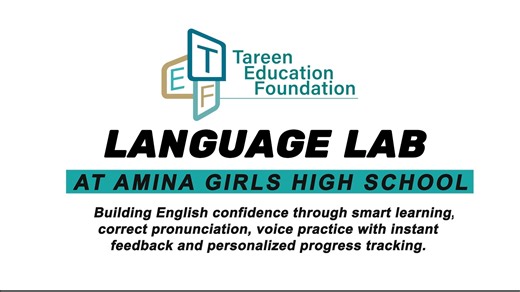 English learning at Government Amina Girls High School-TEF is being strengthened through the Language Lab software designed to support confident communication. With features that help students practice pronunciation, improve speaking skills, and receive instant feedback, the program allows learners to track their progress and grow at their own pace. This approach encourages stronger language foundations and greater confidence in everyday communication. #TareenEducationFoundation #EnglishLearning