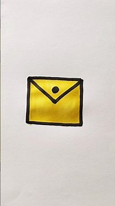 How to draw a email from M letter. step by step for beginners #shorts #art #drawing