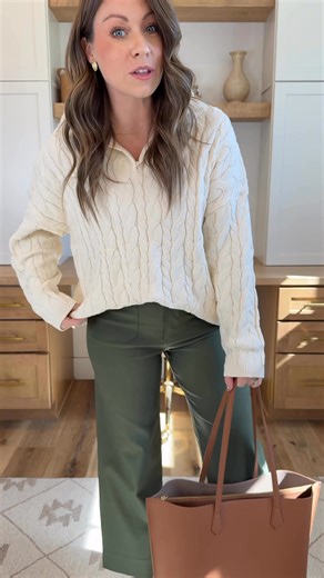 81K views · 540 reactions | Comfortable effortless outfit ideas with options you can wear to the office and a dress for a wedding or event. These green pants are amazing for a business casual office outfit because the stretch is so good! Dresses, sweaters, pants, boots and more. ⭐️shop: https://amzlink.to/az0EtU3EO9ixu #boots #workwear #events #dresses #fallfashion #ootd #whattowear | Because Katie Keever Shared | Facebook