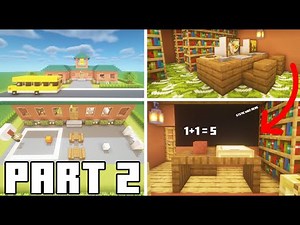 Minecraft Tutorial: How To Make A Small School Part 2