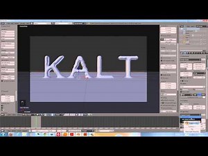 Blender Text aus Eis erstellen