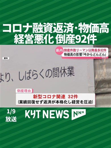 コロナ融資返済で進む経営悪化と倒産の現状