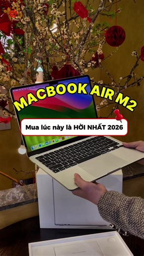 MacBook Air M2 – Giá Đẹp, Hiệu Năng Mượt, Chốt Là Hời 🔥 Mỏng nhẹ – pin trâu – chip M2 chạy cực ổn từ học tập đến làm việc. Thời điểm này giá đang tốt nhất để xuống tiền. Ai cần máy ngon dùng lâu dài, inbox shop ngay kẻo hết deal 🚀 #maconline #macbookair #macbookairm2 #macbook #macbookairm4