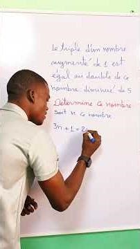 Problème d'équation #maths #mathematics