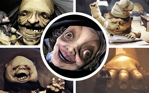 Little Nightmares I + II + III - All Scary & Shocking moments (In order)