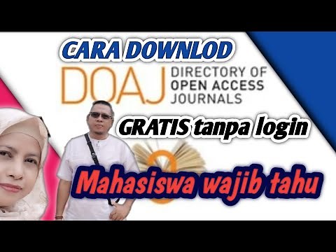 CARA MENDOWNLOAD JURNAL DI DOAJ GRATIS
