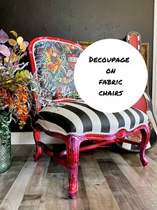 113K views · 2.6K reactions | Sound on!  “I can’t draw” you say! Well what if I tell you it doesn’t matter! You can use decoupage paper for your painted chair art! I’ve got an entire blog dedicated to this complete project that I’ll link for you below! But hopefully this little video will inspire you to get started! | TraceysFancy | Facebook