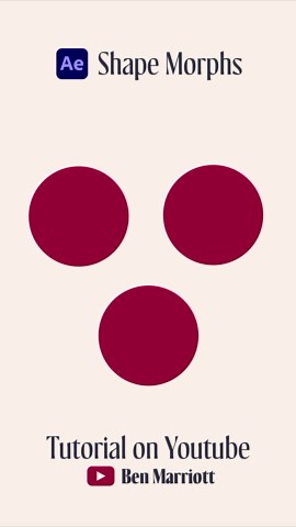 Ben Marriott on Instagram: "My lastest YouTube video is a back to the classic tutorial format. Diving deep into After Effects graph editor, shape layers and smooth motion. This is also a section form my Master Motion Design course, so enjoy it as an extended preview :) Link in the bio. #aftereffects #motiongraphics #motiongraphicsdesign"