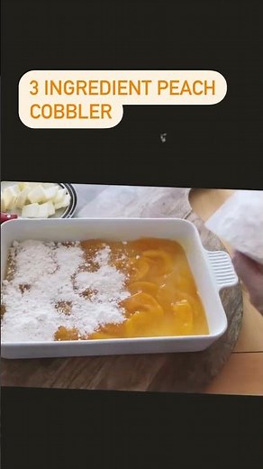 How to Make a 3 Ingredient Peach Cobbler With Cake Mix