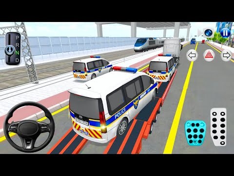 Police Van Rescue Trailer Truck! 🚔🚛 3D Driving Class 2026 Android Gameplay Realistic Rescue Mission