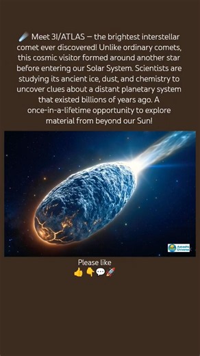 Brightest Interstellar Comet Ever! #Space #Universe #3iatlas
