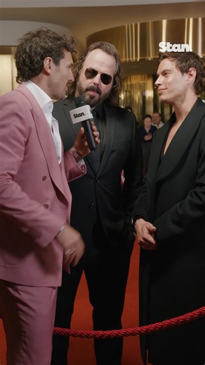 A rollercoaster of a chat with Angus Sampson and Carlos Sanson Jr. 🎢🤣 The pair rocked the red carpet at this evening’s 65th Logie Awards to celebrate the Stan Original Series Bump’s nomination for Best Drama Program. #BumpOnStan #StanOriginals #TVWeekLogies | Stan.