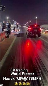 World fastest Jeep trackhawck from CRTracing. 7.89@178 MPH. 12/19/2025