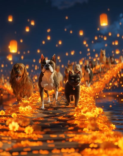 Did you know that October 27th is dedicated to remembering our pets? 🐾💛 It's called Día de los Muertos for pets—a sacred Mexican tradition that honors animal companions who've passed away. When we lost Baxter last October, this tradition gave us something beautiful: a structured way to honor his memory and feel spiritually connected. Unlike other days that might trigger sadness, October 27th is about celebration—remembering the joy, love, and companionship our pets brought to our lives. How to