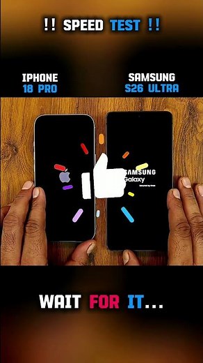 ⚡🚀 IPHONE 18 PRO VS SAMSUNG S26 ULTRA SPEED TEST!!
