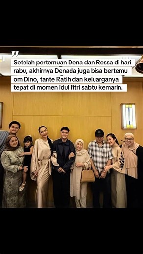Pertemuan Denada dengan Om Dino dan Tante Ratih