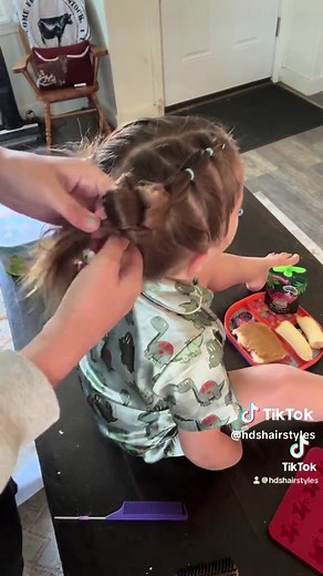 A Fun Gymnastics Hairstyle: Bubble Braids & Buns