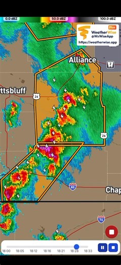 * Tornado Warning for... Northwestern Cheyenne County in the Panhandle of Nebraska... South central Morrill County in the Panhandle of Nebraska... Southeastern Banner County in the Panhandle of Nebraska... * Until 700 PM MDT. * At 630 PM MDT, a severe thunderstorm capable of producing a tornado was located 12 miles north of Potter, or 23 miles northwest of Sidney, moving east at 10 mph. HAZARD...Tornado and quarter size hail. SOURCE...Radar indicated rotation. IMPACT...Flying debris will be dang