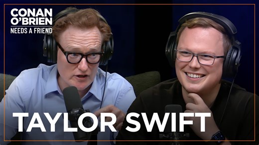 Conan’s assistant and resident Swiftie teaches him about Taylor Swift’s easter eggs. | Team Coco