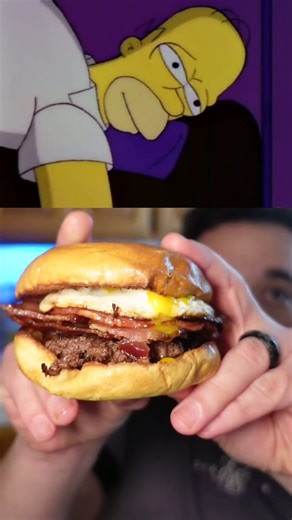 I made The Simpsons’ Good Morning Burger! #shorts