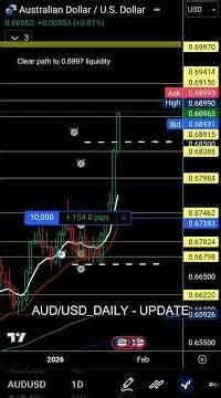Forex Lens AUDUSD - LIVE TRADE - BOW Technical Geopolitical breakdown. Growing small account