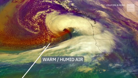 Watch The Birth Of A Bomb Cyclone On Satellite
