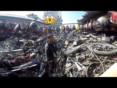 Visit Second Hand Market in Kathmandu | All Bikes Spare Parts Market | Motovlog | Nepal